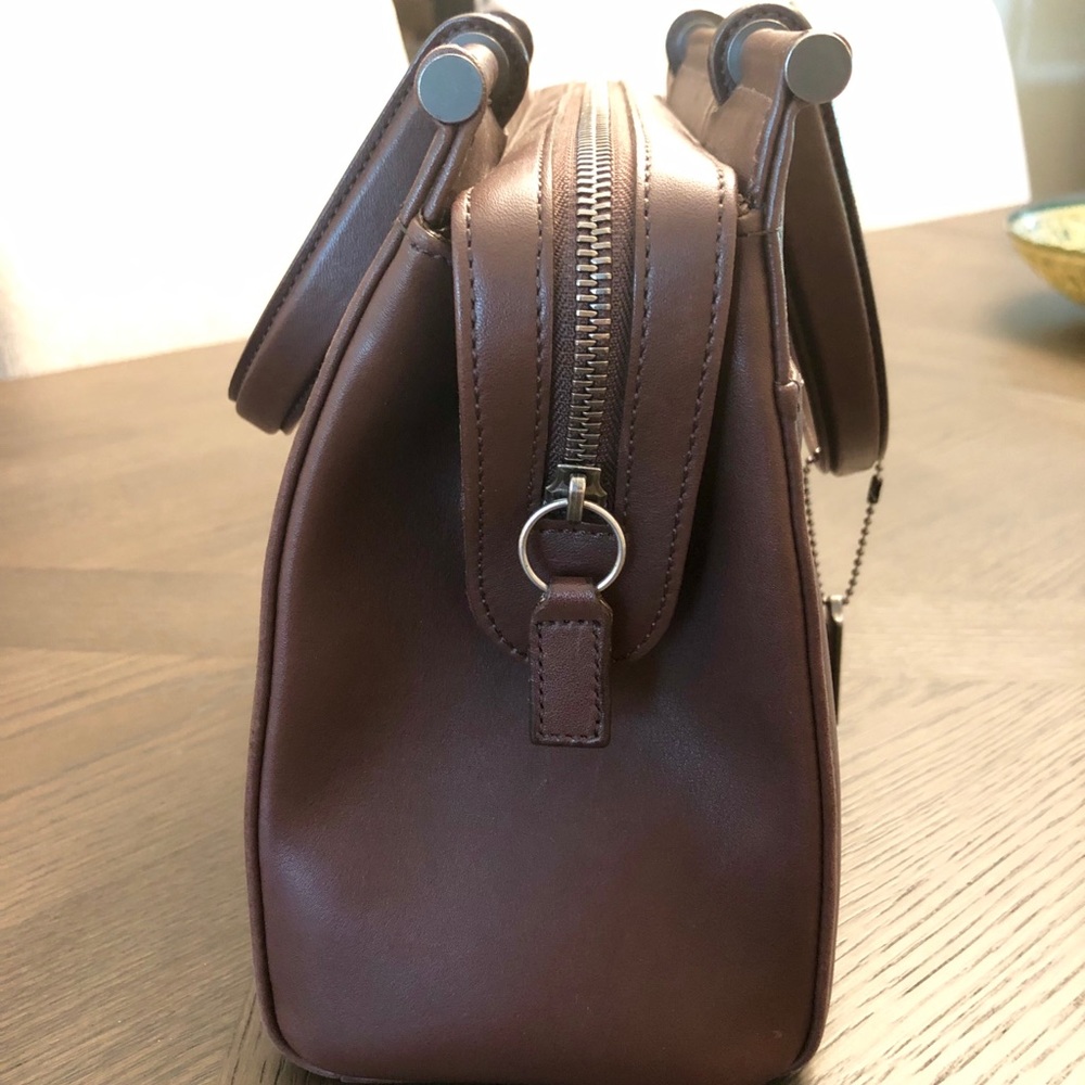 Vintage Coach Brown Leather Satchel - Picture 3 of 7